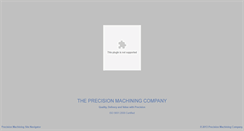 Desktop Screenshot of precision-machiningco.com